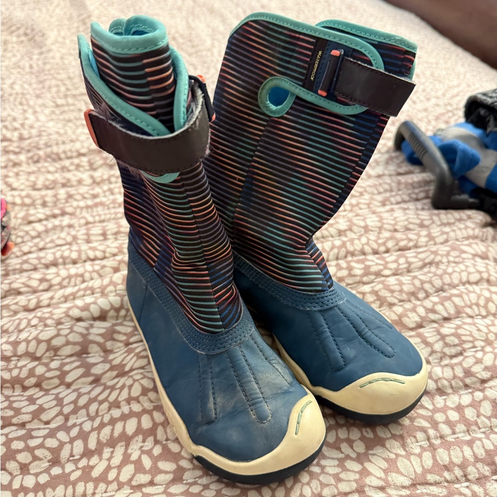 PLAE Multicolor Striped Kids Boots